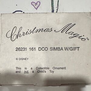 Disney Christmas Magic Simba Collectible Ornament